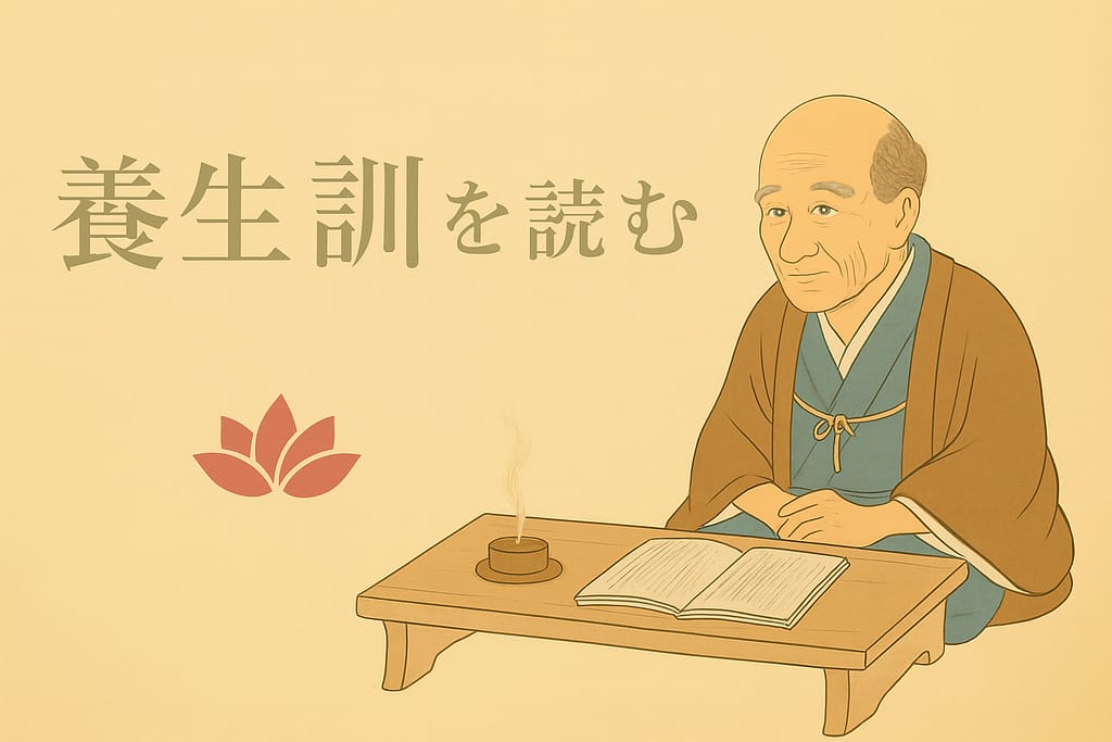 江戸時代に『養生訓』を著した貝原益軒。源保堂鍼灸院では、ブログで『養生訓』を解説しています。